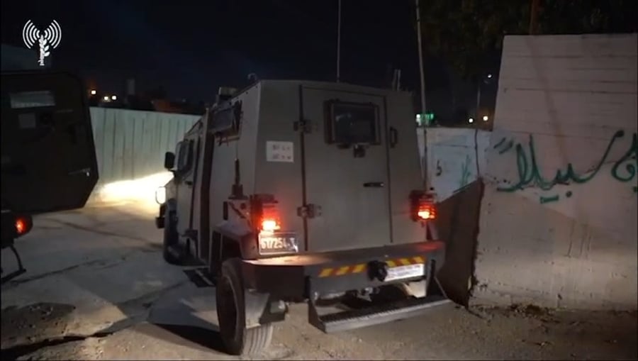 צפו בפשיטה הלילית של צה"ל על איו"ש וחברון