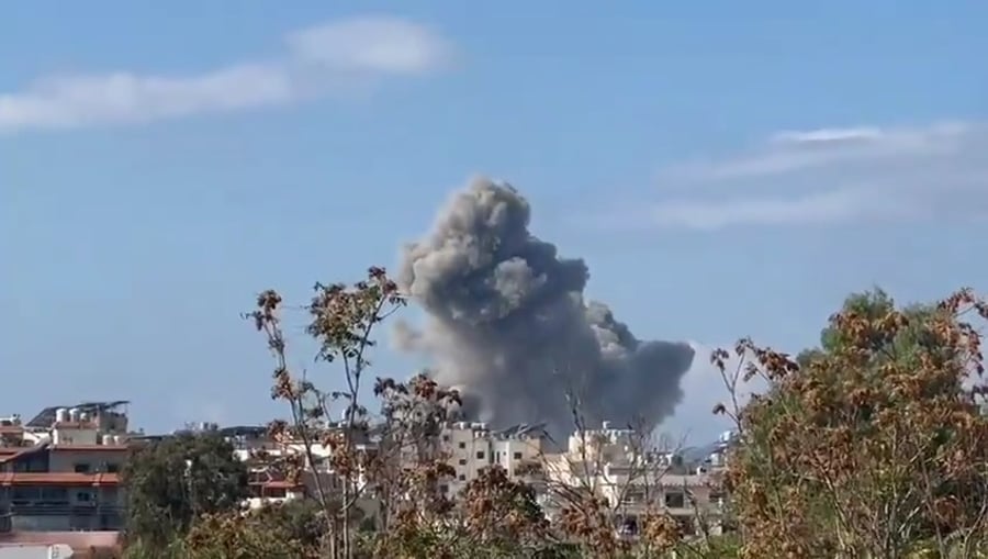 תקיפה ברובע הדאחייה בביירות