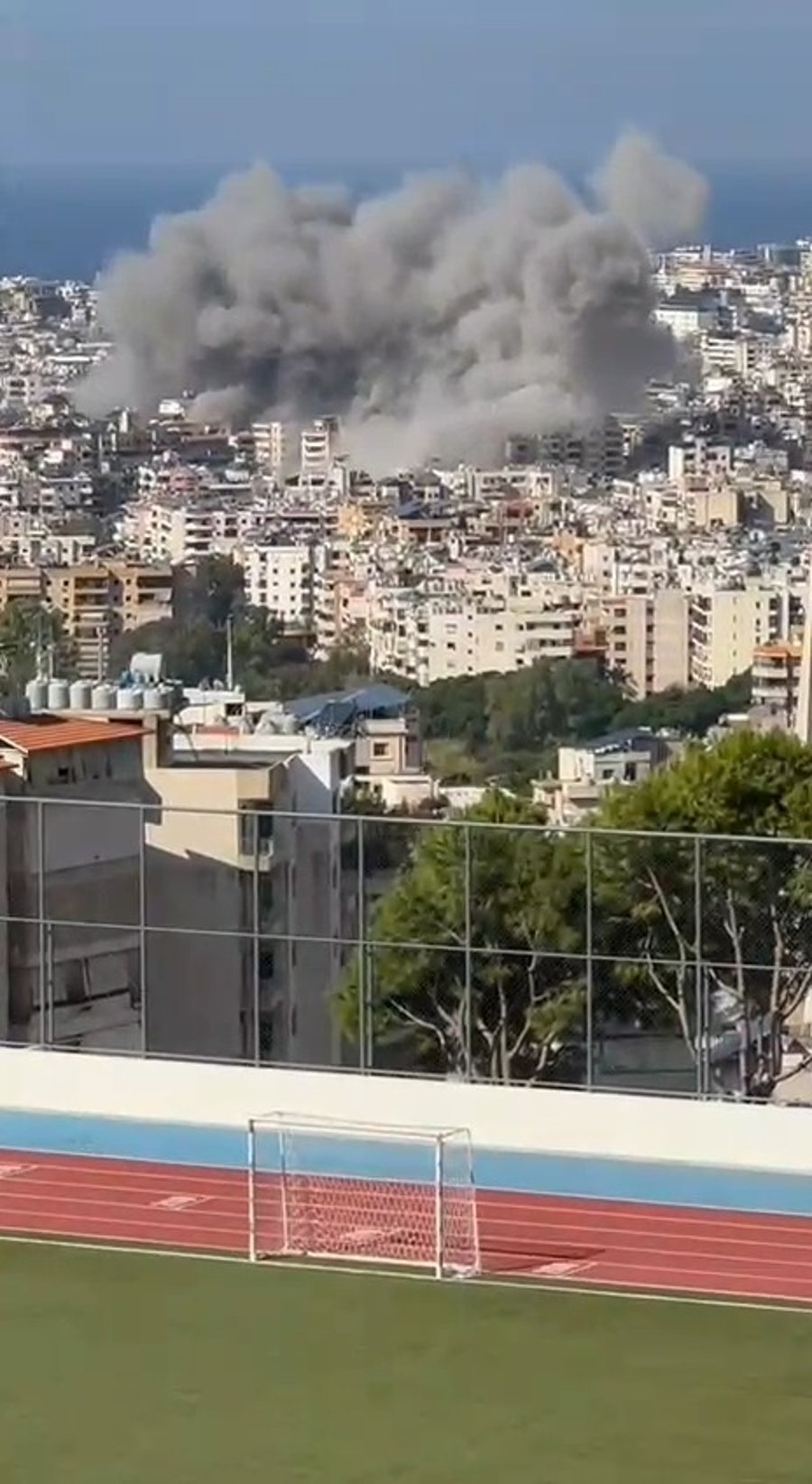 תקיפה ברובע הדאחייה בביירות