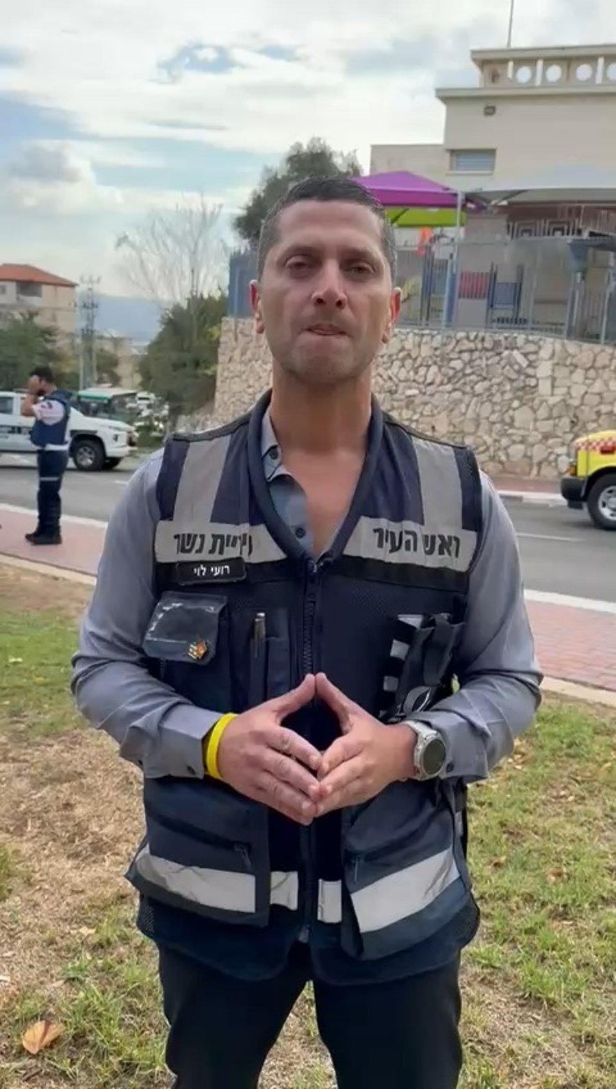 ראש עיריית נשר במקום הנפילה | צפו