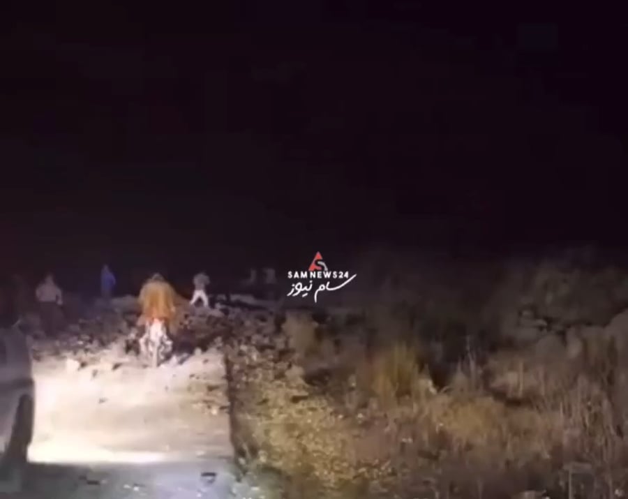 זירת התקיפה בסוריה