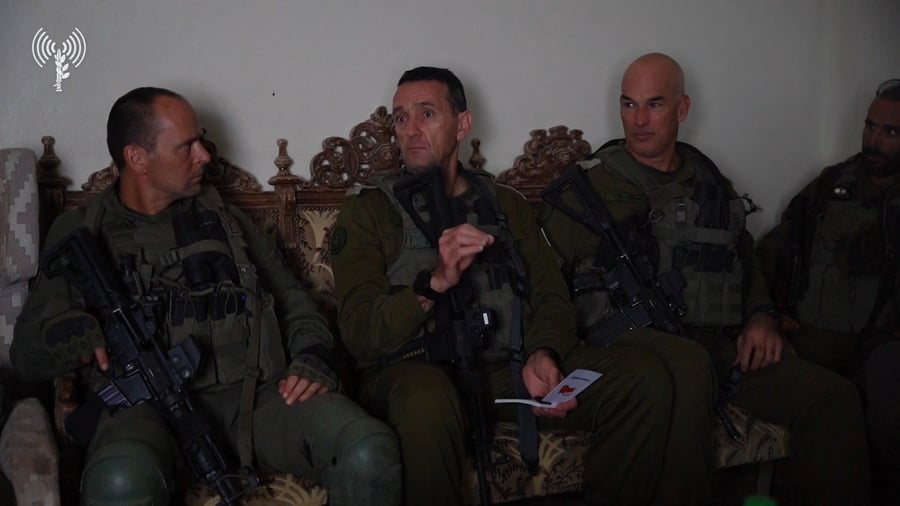 הרמטכ"ל עם הלוחמים בכפר כילא