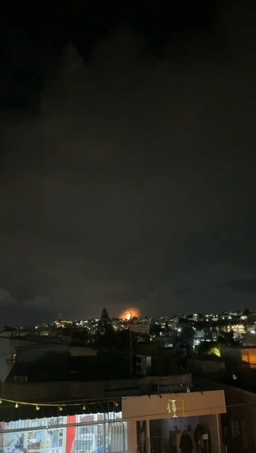 הפגיעה הישירה בשפרעם (אזעקה ברקע)