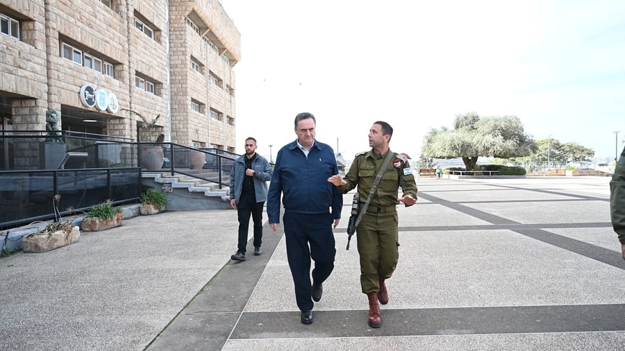 ביקור שר הביטחון ישראל כ"ץ בפיקוד המרכז