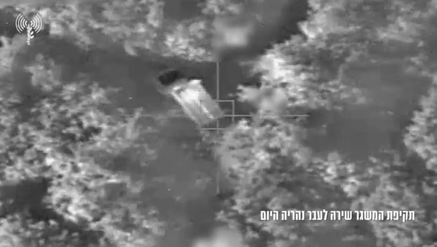 תיעוד מתקיפת המשגר בלבנון