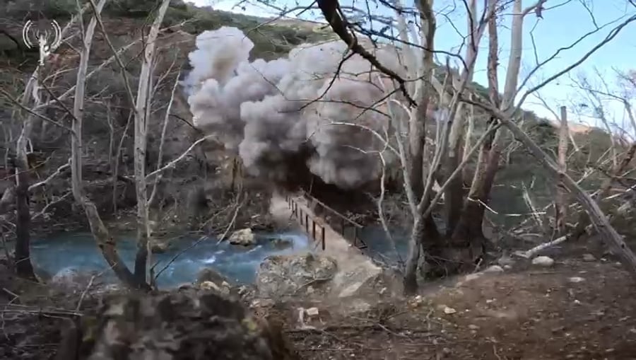 לוחמי צה"ל משלדג משמידים משגר רקטות של חיזבאללה בנהר הליטאני