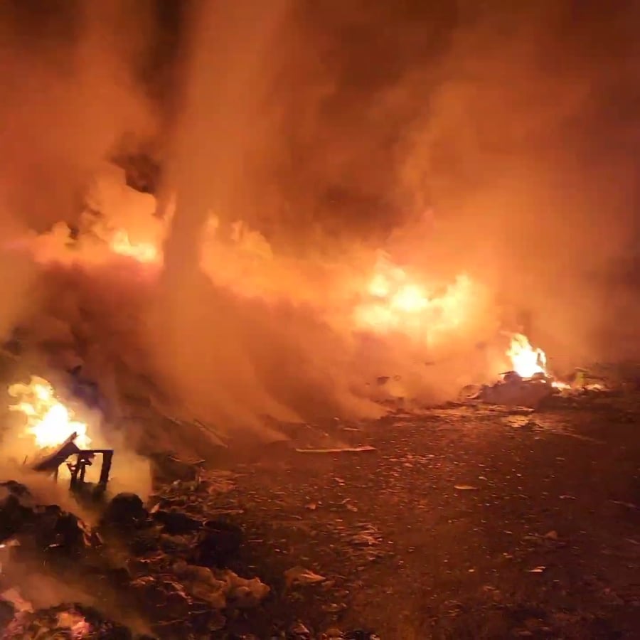 השריפה בכרמל ליד עוספיה