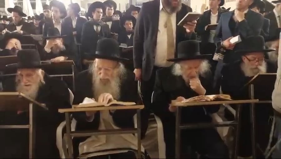 עצרת התפילה בכותל המערבי לרפואת הגר"א דויטש