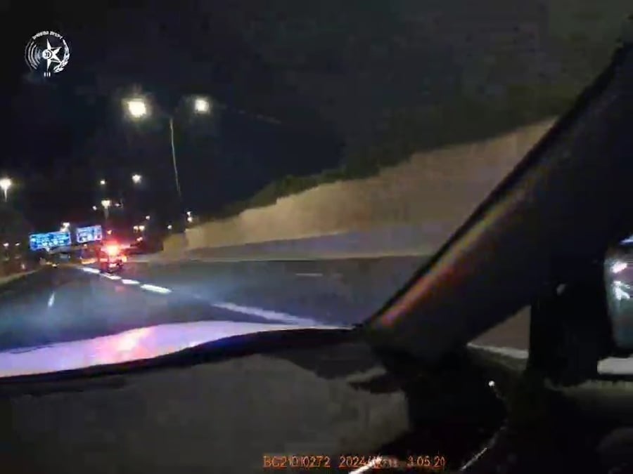 תיעוד מהמרדף המשטרתי