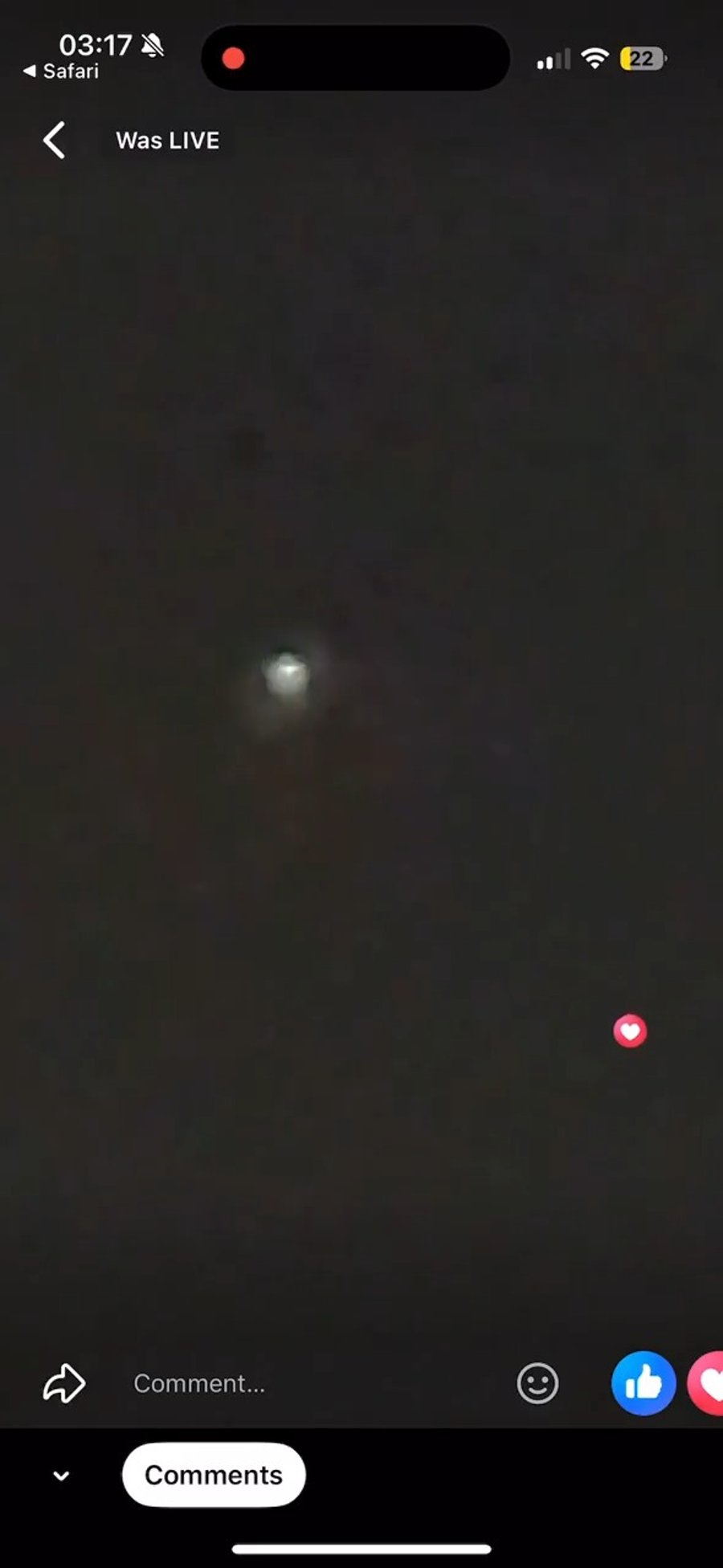 תיעוד מניו ג'רזי שפורסם בשידור חי