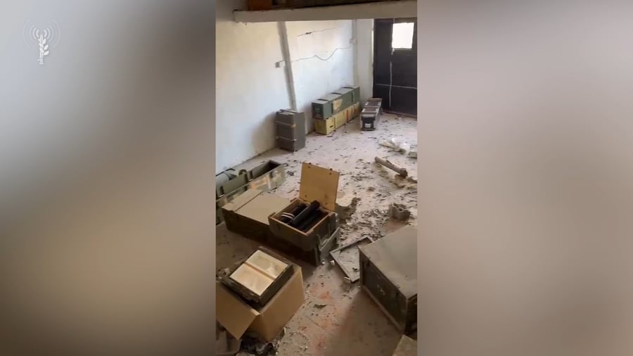 אמל"ח חיזבאללה שאותר בשטח על ידי לוחמי חטיבה 188 בדרום לבנון