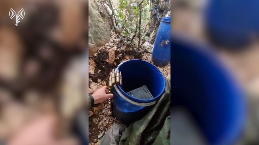 אמצעי הלחימה הרבים שנתפסו בדרום לבנון 