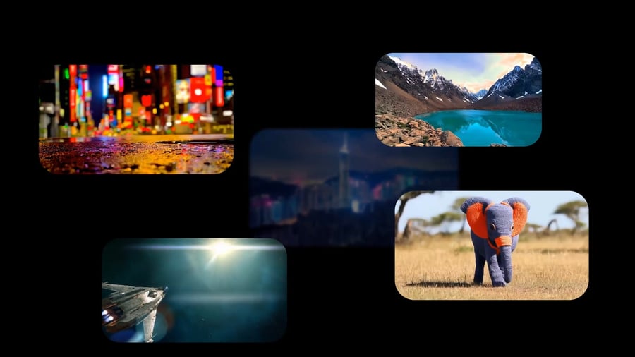 סירטונים שיוצרו בעזרת VEO2 של גוגל