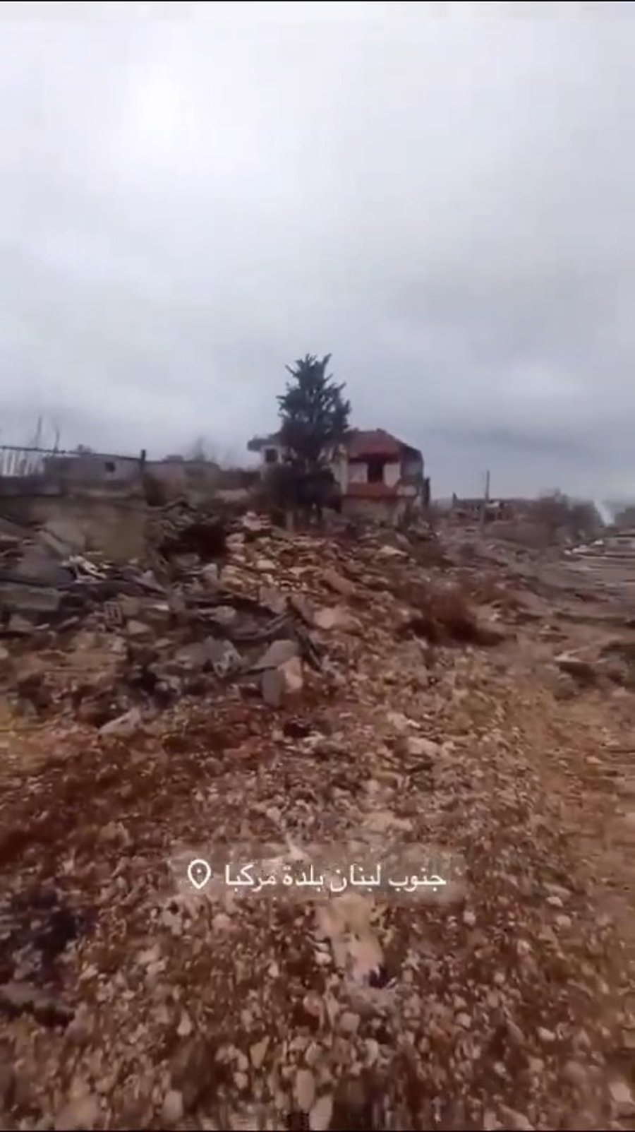 ההרס בעיירה מרכבא