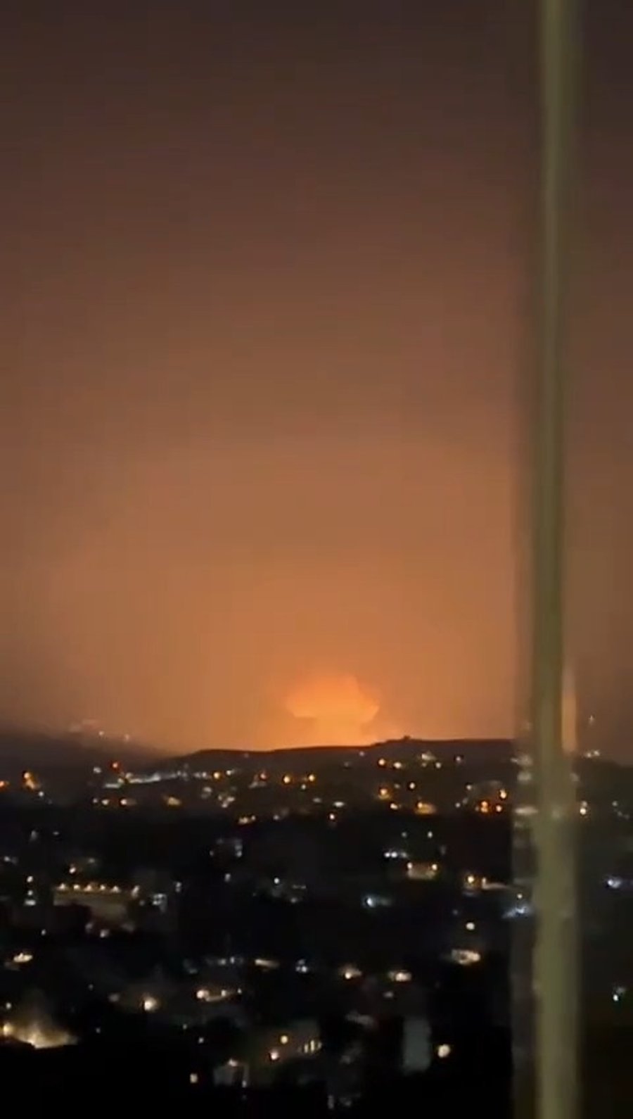 תיעוד מהתקיפה בתימן