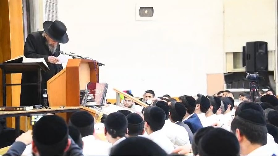 צפו בדבריו של ראש הישיבה