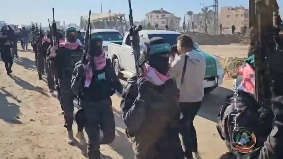 עשרות מחבלי חמאס נחשפו ברצועה,  בזמן שחרור החטופים