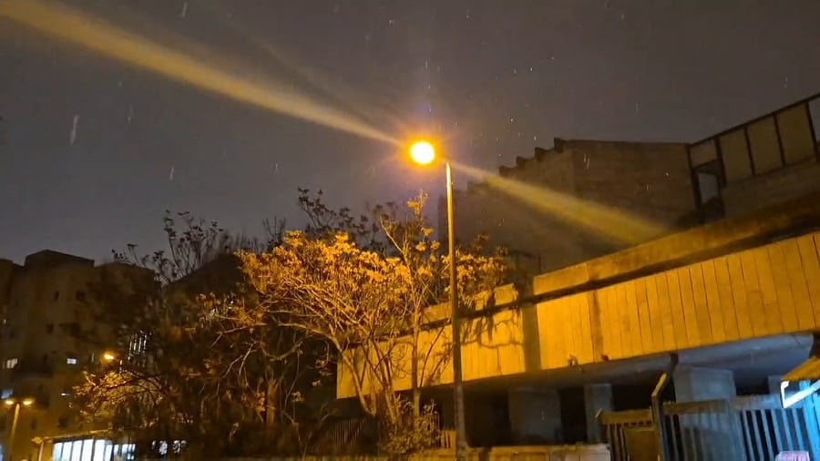 השלג בשכונת גבעת שאול