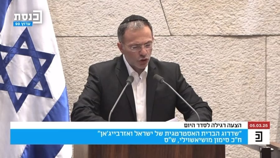 דבריו של סימון מושיאשוילי במליאה