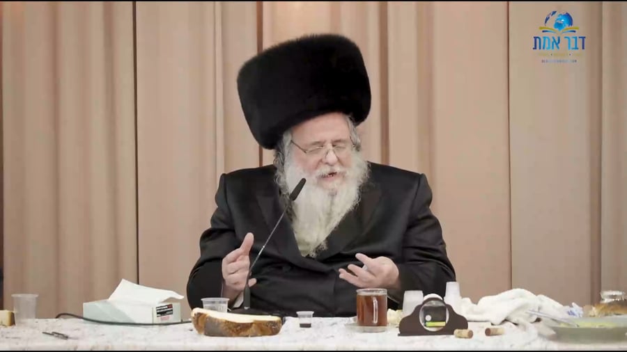 הגר"ש אלתר נואם בשמחת השבע ברכות לנכדתו