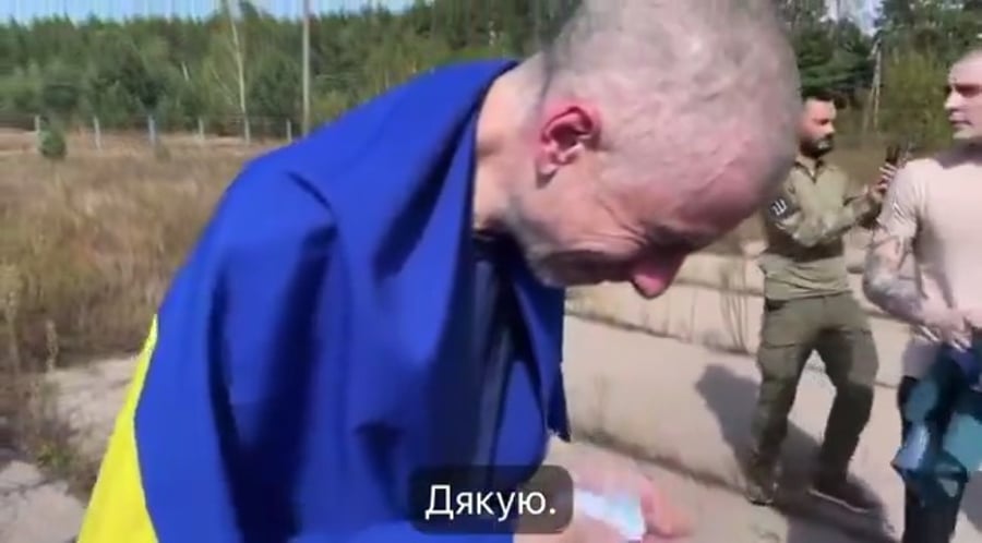 חייל אוקראיני משוחרר בחילופי שבויים