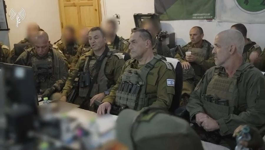 הרמטכ"ל זמיר וראש השב"כ בר היום (רביעי) ברצועת עזה