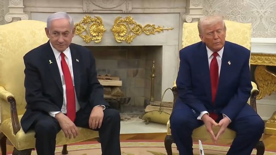 הרגע בו הכריז טראמפ על שיחות עם איראן