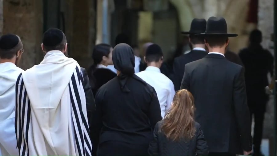 אבטחת מעמד ברכת כהנים בכותל המערבי