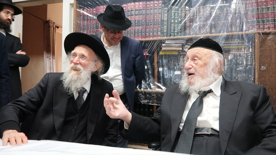 הגר"ש גלאי בביקור אצל הגרב"ד פוברסקי