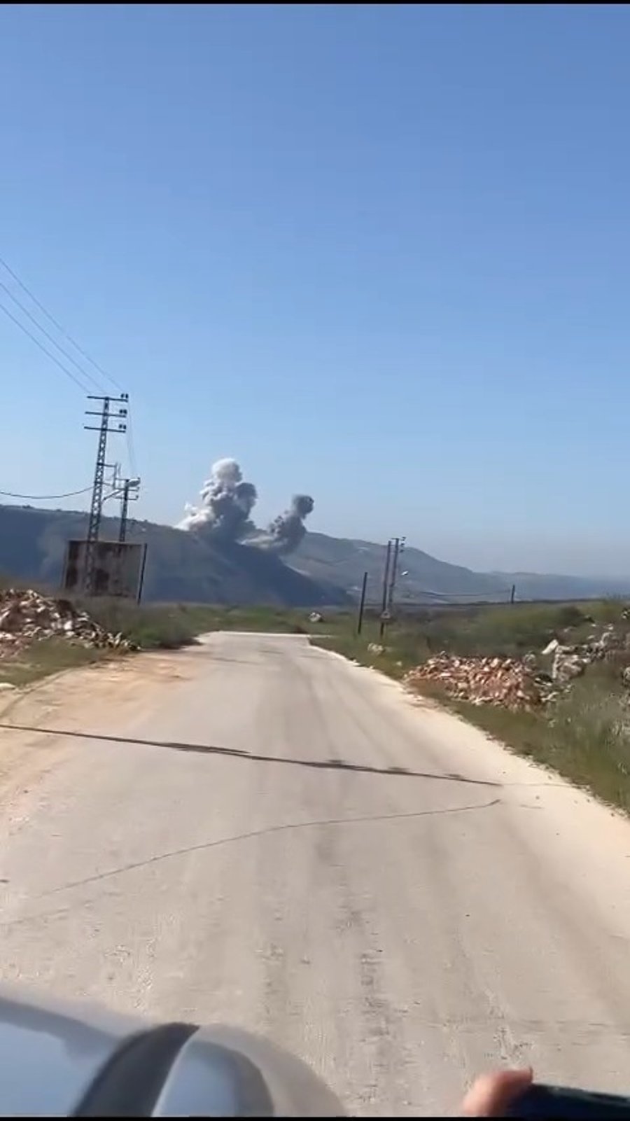 תיעוד ההפצצות בדרום לבנון