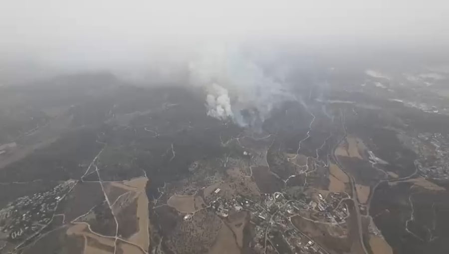 מבט מהאוויר על אזור אשתאול