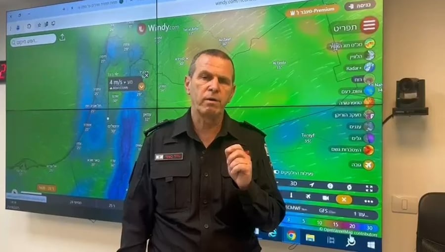 סינק נציב כבאות והצלה לישראל רב טפסר אייל כספי