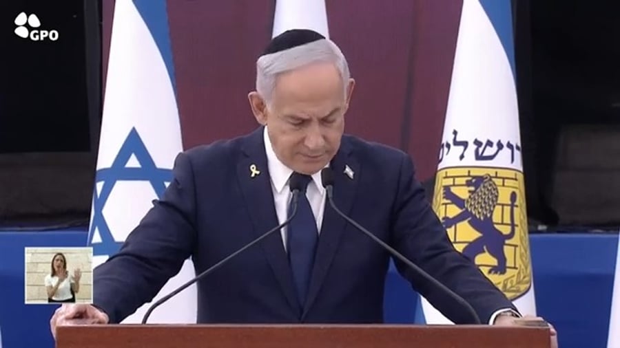 ראש הממשלה בנאומו 