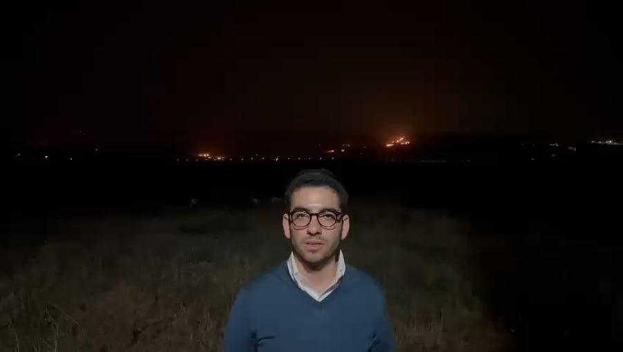 העיתונאי ארי כהן עם דיווח מהשטח 