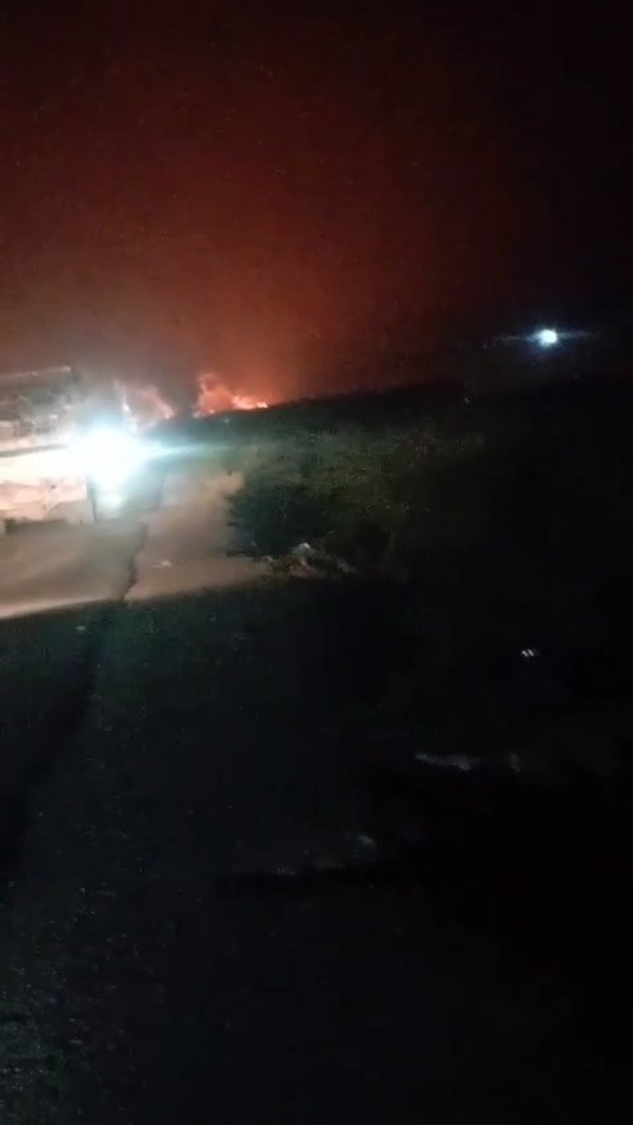 תיעוד מהתקיפה הישראלית בתימן