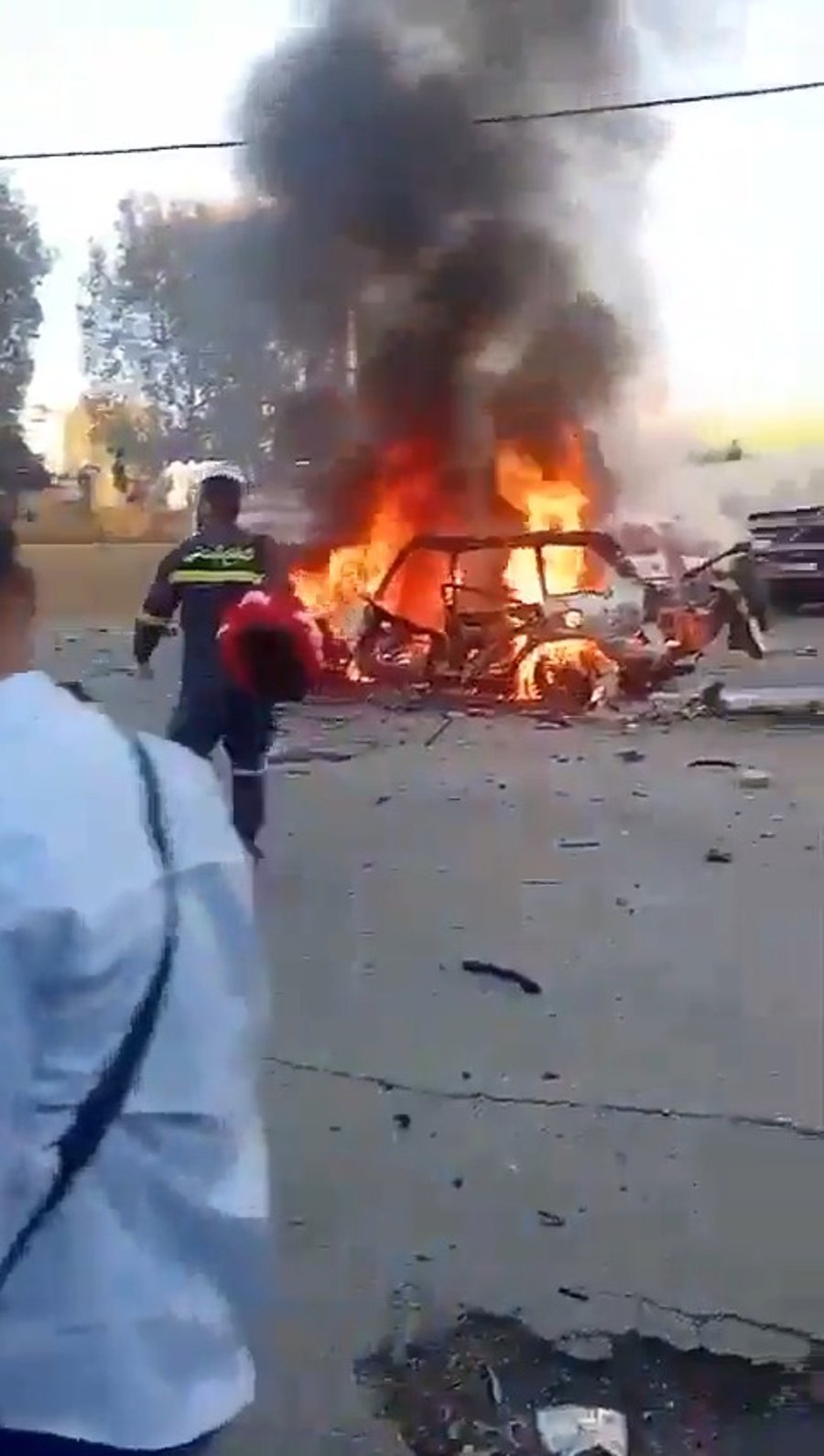 זירת התקיפה בלבנון