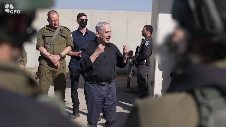 נתניהו עם הלוחמים