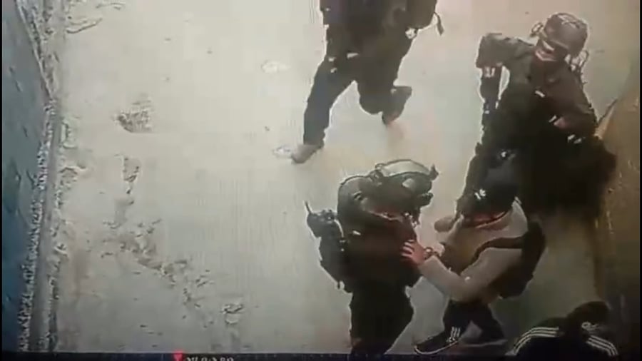 תיעוד פעילות מתערבים בשכם באירוע קודם