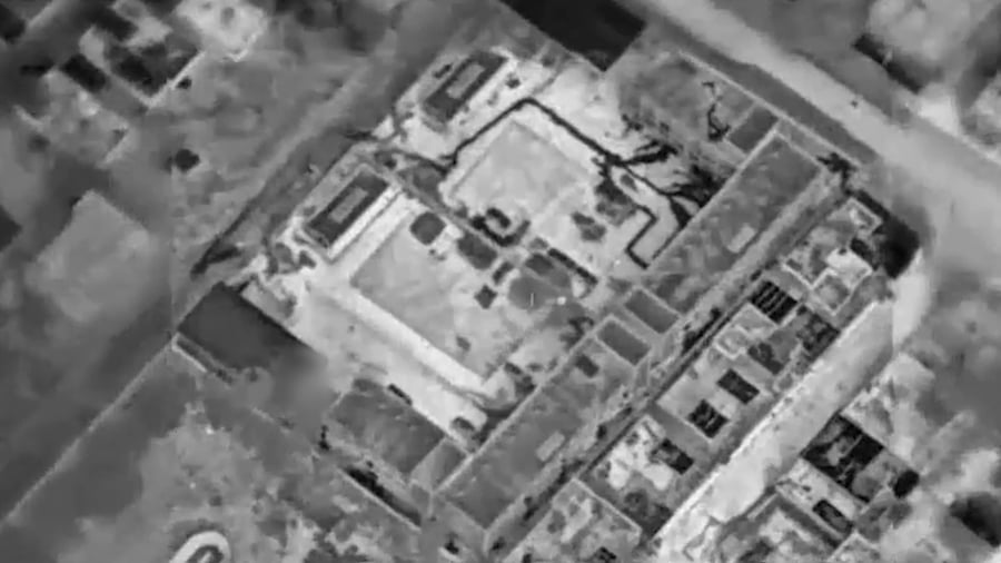 תיעוד מחשיפת התשתית התת-קרקעית מתחת לבית החולים האירופאי בחאן יונס