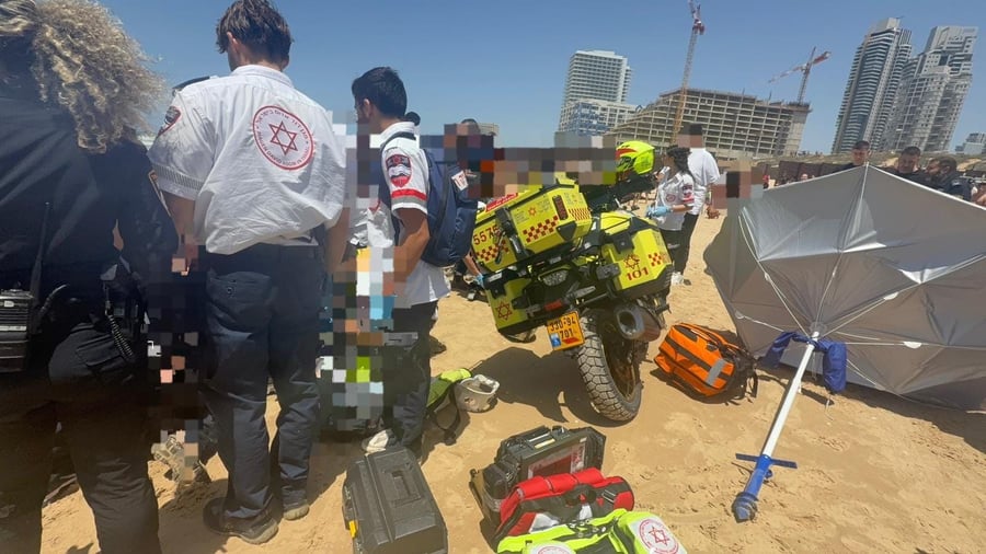 זירת ההתרסקות בבת ים