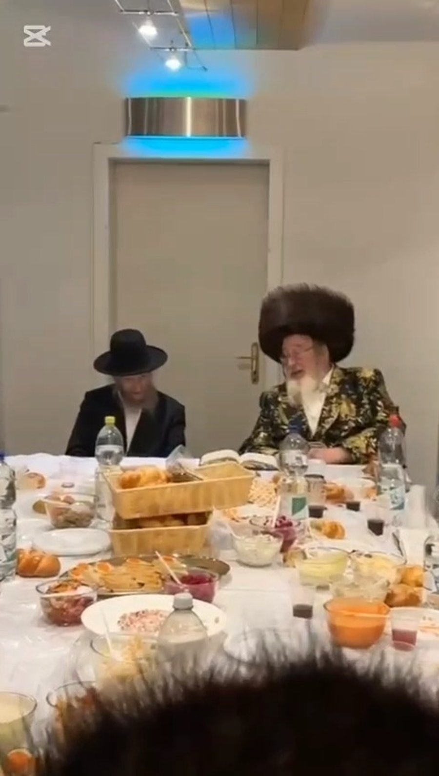 האדמו"ר מספינקא והגה"צ רבי דן סגל בדאבוס