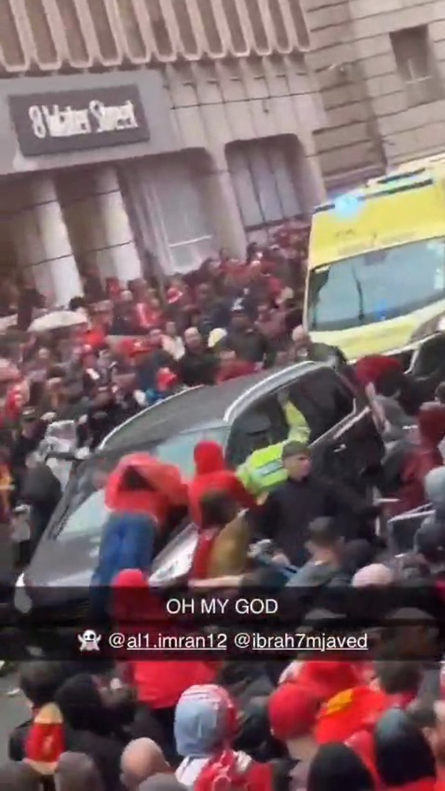 האירוע החריג בעיר ליברפול, הערב