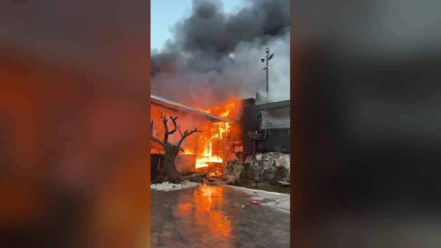 שריפה בחוות סוסים באחיסמך