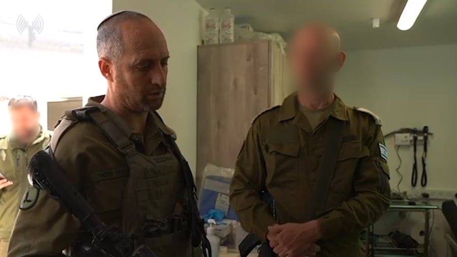 תיעוד מהמתקן הקדמי הנייד למיון וטיפול בפצועים בדרום סוריה