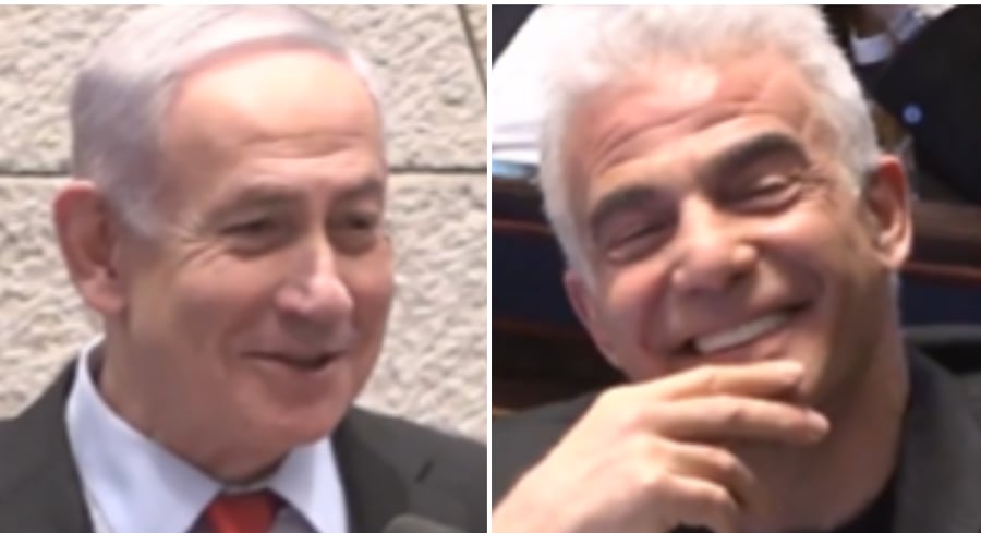 נתניהו ולפיד היום במליאה