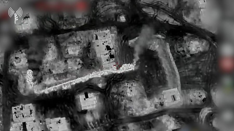 השמדת תוואי תת-קרקעי בחאן יונס