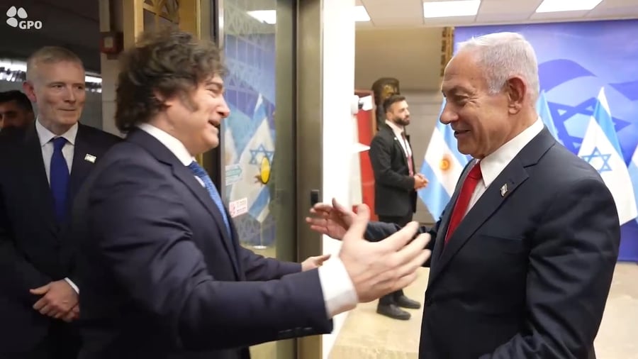 נתניהו ונשיא ארגנטינה