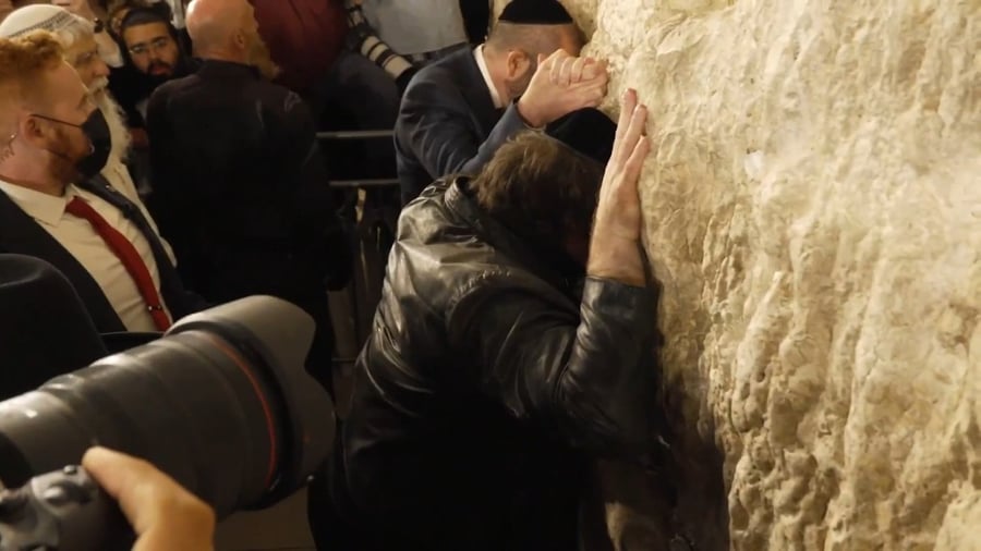 הנשיא הארגניטנאי בכותל