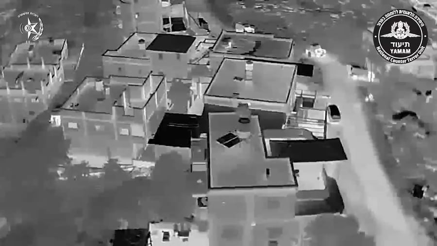 הסרטון מרחפן וממצלמות קסדת לוחמי הימ״מ בפעילות.
