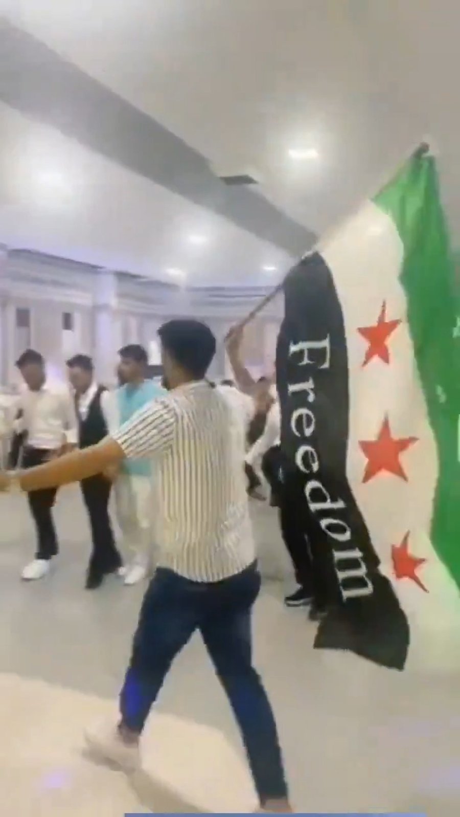 ריקודים בסוריה לנוכח התקיפות באיראן